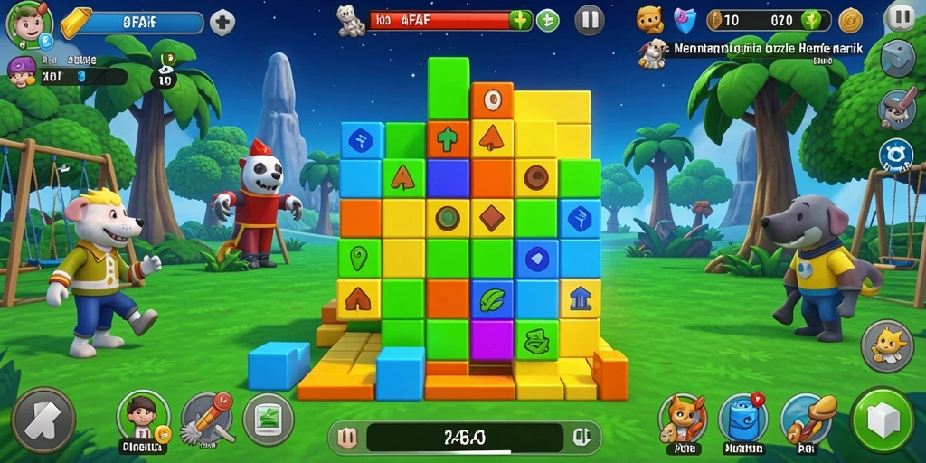 Gameplay menarik dari AFAF dengan suasana Puzzle menantang.