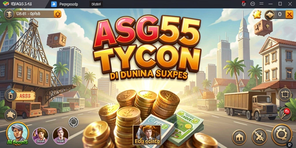 Tampilan gameplay ASG55 yang menarik dalam dunia Tycoon.