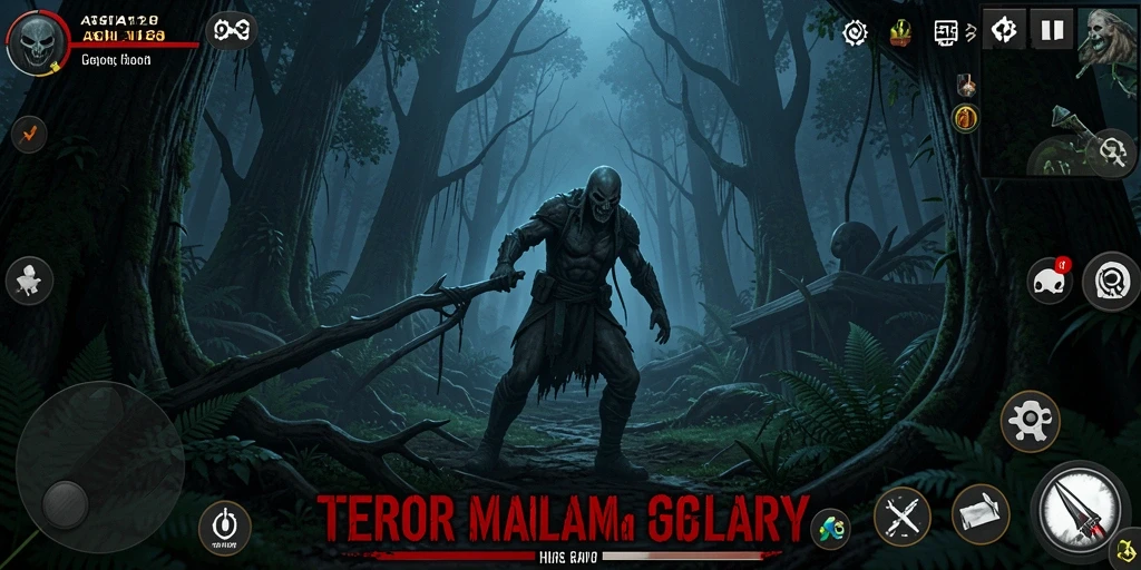 Gambaran gameplay mendebarkan dari game Horror ASIA128.