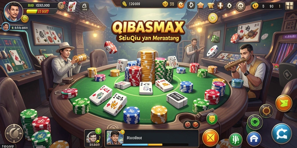 Gameplay seru di BEBASMAX dengan kartu QiuQiu.