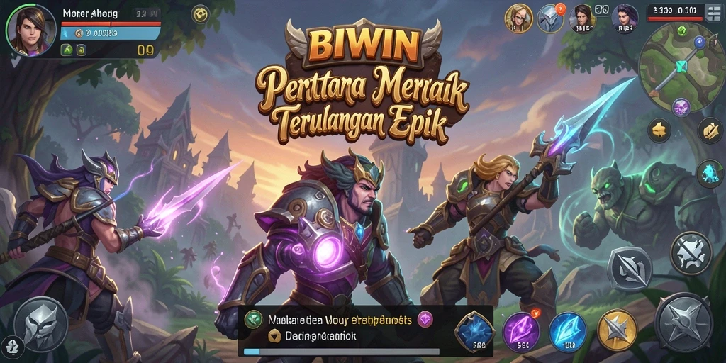 Tangkapan layar menampilkan aksi seru gameplay Tower Defense di BIWIN.