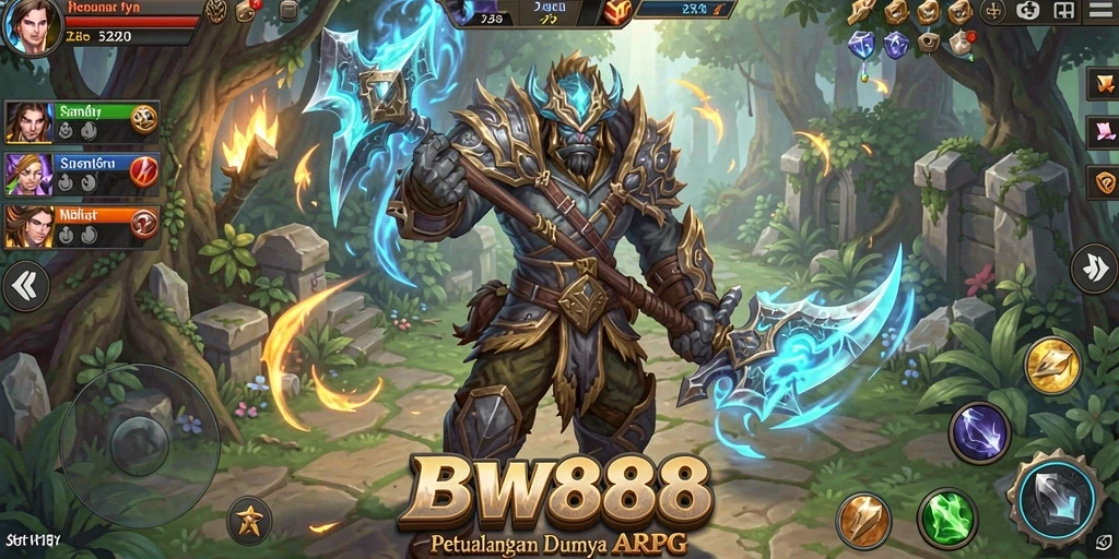 Tampilan gameplay BW888 yang penuh aksi dan petualangan.
