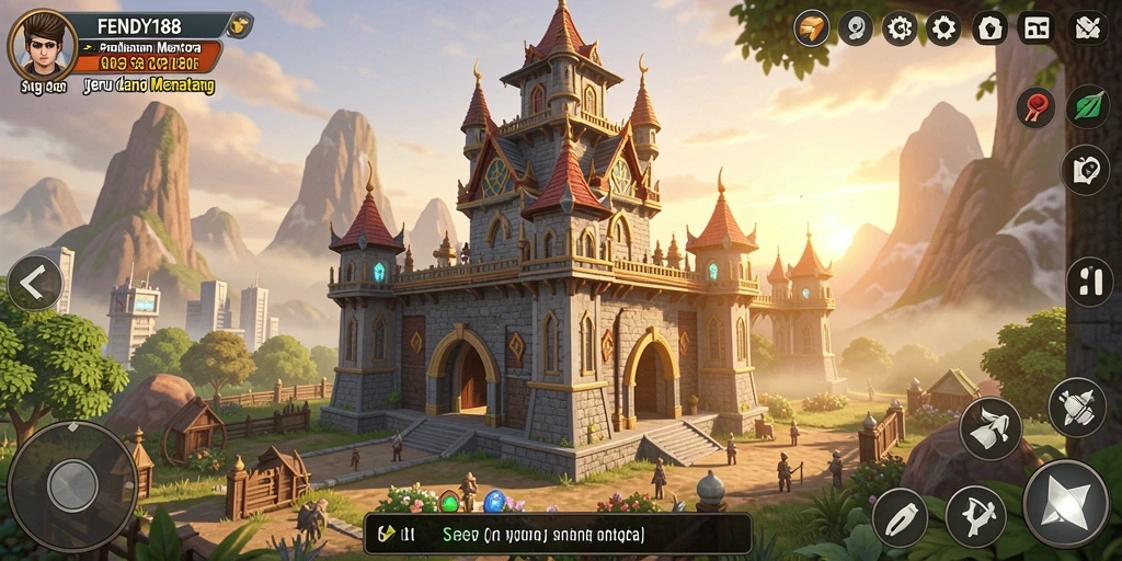 Tampilan gameplay FENDY188 yang seru dan penuh strategi pada Tower Defense.