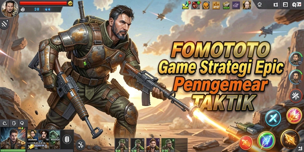 Screenshot gameplay FOMOTOTO yang menampilkan aksi strategi mendebarkan.