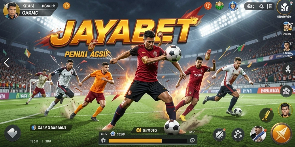 Tampilan gameplay seru dari JAYABET yang menampilkan aksi olahraga langsung.