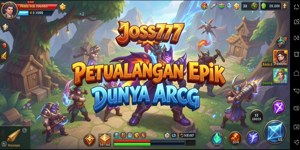 Screenshot gameplay JOSS777 menampilkan pertarungan dinamis dan karakter yang menarik.