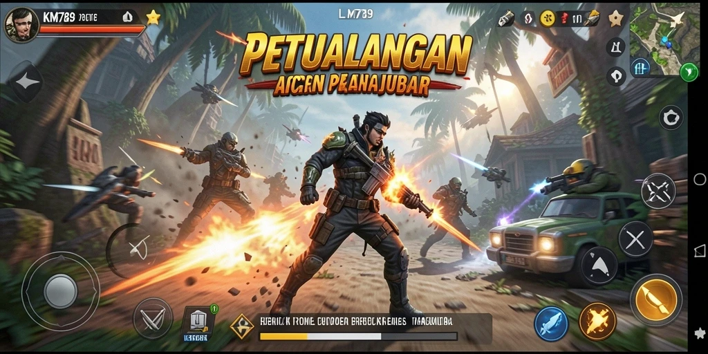 Tampilan gameplay ARPG yang mendebarkan dari KM789.