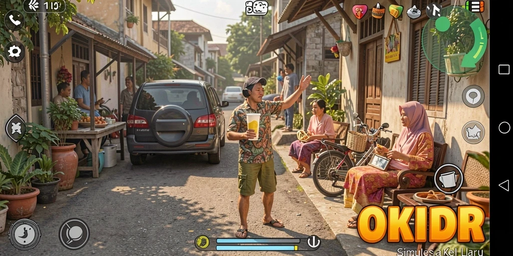Tangkapan layar gameplay simulasi OKIDR yang menarik perhatian.
