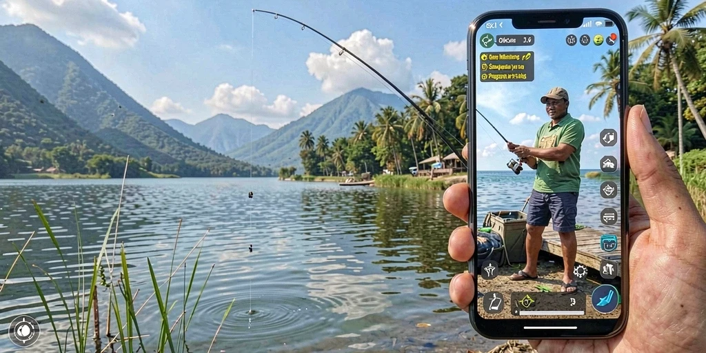 Tangkapan ikan yang mengesankan dalam gameplay OKJK