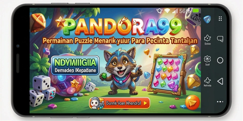 Tampilan gameplay PANDORA99 yang penuh warna dan menantang.