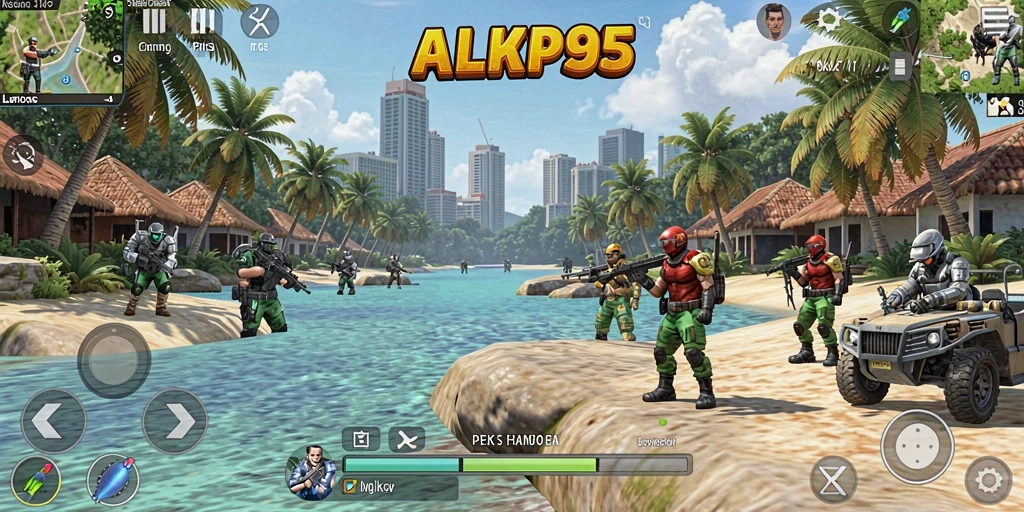 Tampilan menarik dari gameplay PK95 yang realistis.