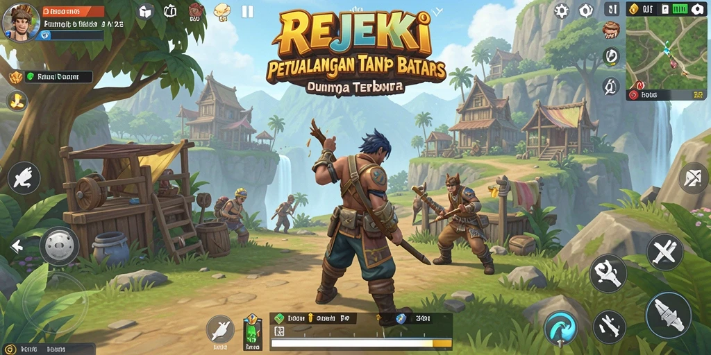 Screenshot gameplay Open World REJEKI yang menarik dan dinamis.