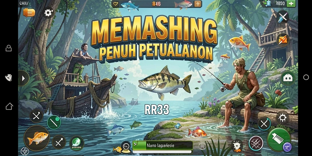Tangkapan besar di permainan memancing RR33 yang menantang.