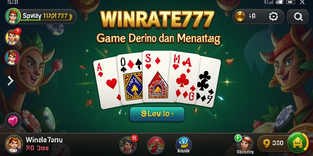 Tampilan gameplay Domino yang menarik dan seru di WINRATE777.